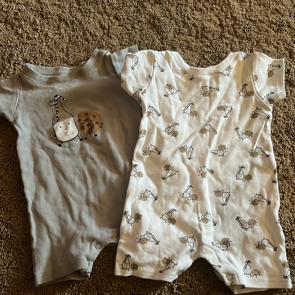 Milk and Cookies Onesie Set